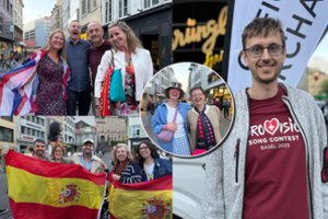 Bazelio gatvėse – simpatijos ir pasimetę veidai: štai, ką „Eurovizijos“ gerbėjai finale prognozuoja Lietuvai