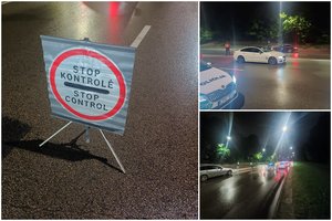 Naktinis reidas Kaune – girtų kauniečių mažai, bet „Passatas“ kelionę baigė ant tralo