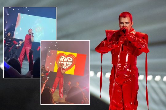 Į „Eurovizijos“ finalą nepatekęs belgas nepasiduoda – Bazelyje gerbėjams dovanojo išskirtinį pasirodymą