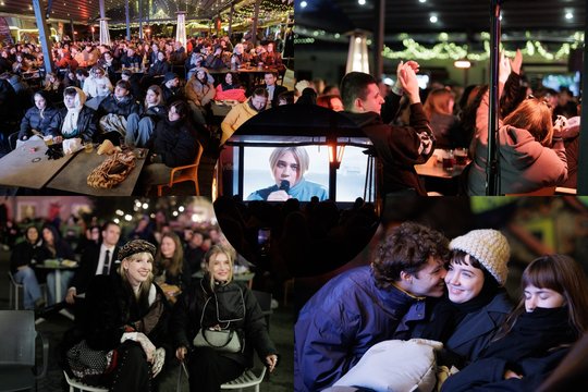 Bernardinų kieme – „Eurovizijos“ gerbėjų minia: šypsenomis ir plojimais palaikė „Katarsį“