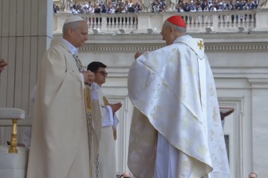 Istorinis momentas Vatikane: prasidėjo popiežiaus Leono XIV inauguracija