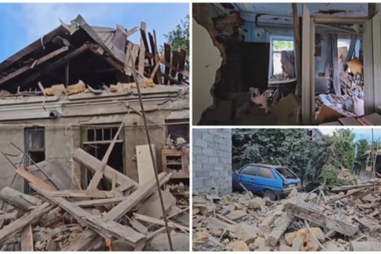 Kruvina rusų ataka Chersone: žuvo mažiausiai vienas, dar trys – sužeisti