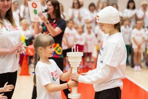 Lietuvos mažųjų žaidynių festivalyje – olimpinės vicečempionės D. Banevič šokis ir įkvepianti kalba mažiesiems