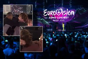 „Eurovizijoje“ – smurtas: užfiksuotas negailestingas apsaugos darbuotojo elgesys prieš žiūrovą