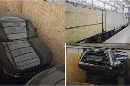 Muitininkai sulaikė neva šaldytuvus gabenusį tadžikistanietį: po priedanga slėpėsi automobilių kontrabanda