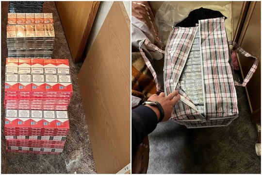 Kartą dėl kontrabandinių cigarečių jau įkliuvęs klaipėdietis vėl atsidūrė pareigūnų rankose