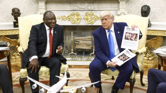 D. Trumpas apkaltino PAR prezidentą genocidu: „Tai – siaubingas vaizdas“