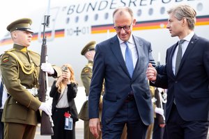 Į Vilnių atvyko Vokietijos kancleris F. Merzas