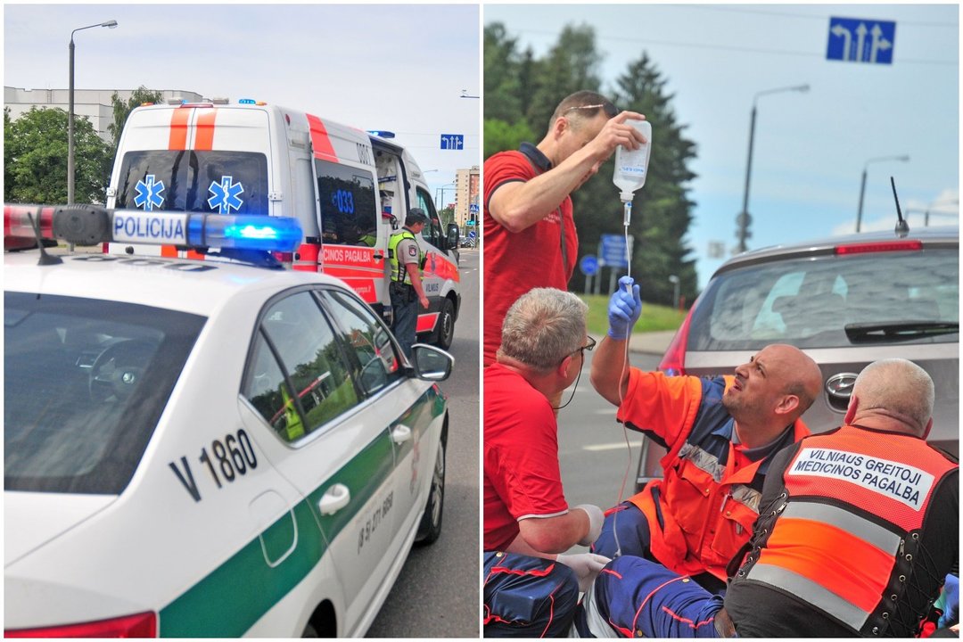 Partrenkta automobilio Vilniuje sunkiai nukentėjo moteris – ligoninėje pėsčioji mirė
