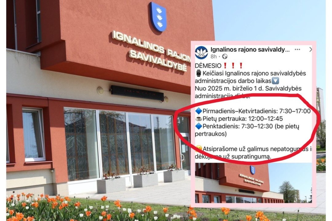 Ignalinos savivaldybėje išsiprašė tokių darbo sąlygų, nuo kurių kitiems kilnojasi antakiai ir kyla pavydas