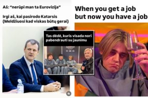 Internautai tebešėlsta dėl „Eurovizijos“: memų žvaigždėmis tapo „Katarsis“, R. Zilnys ir net G. Paluckas