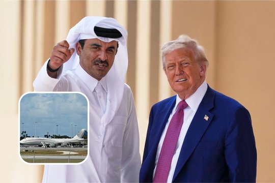Pasakiški Kataro valdovo turtai nustelbia bet kokius skandalus: kas tas emyras, padovanojęs D. Trumpui lėktuvą