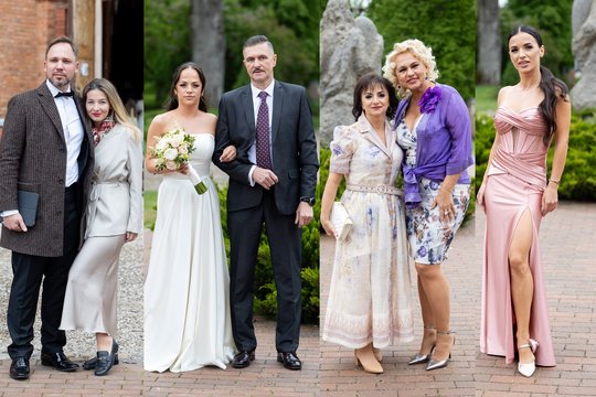 Į antrąsias Inetos ir Ąžuolo Žvagulių vestuves plūdo svečiai: tarp jų ir žinomi veidai