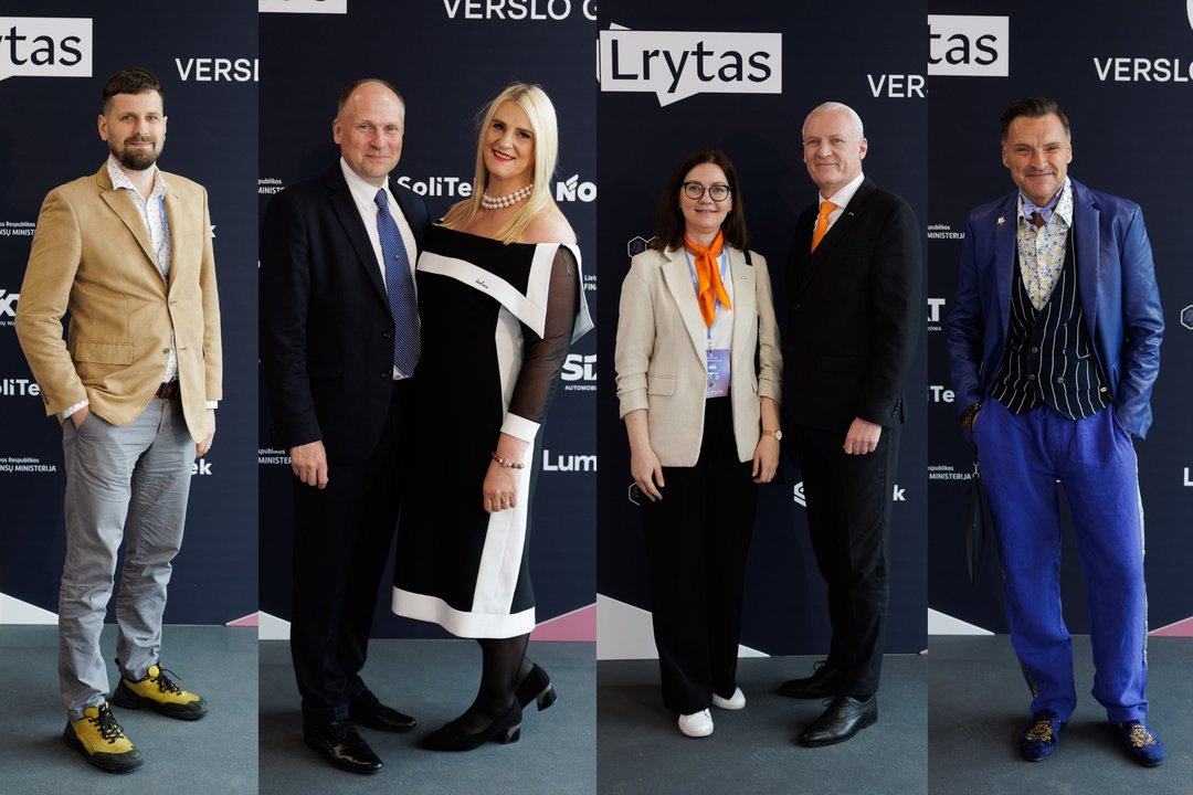 Į iškilmingus „Verslo geno“ apdovanojimus rinkosi garbūs svečiai.<br>Lrytas koliažas.