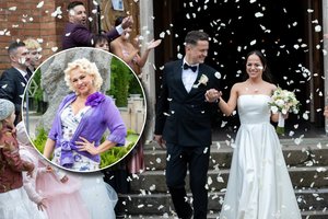 Į Žvagulių vestuves iš Ispanijos atvykusi retai matoma Ąžuolo mama Regvita MacDonald: „Labai pasiilgstu“ 