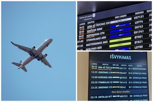 Iš Vilniaus į Egiptą turėjęs skristi lėktuvas pakilo po beveik 17 val. laukimo