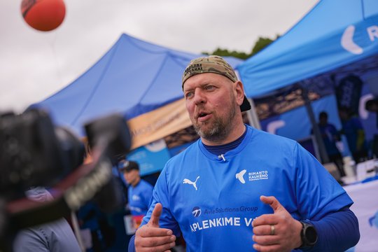 Tarp pusmaratonyje pasirodžiusios R. Kaukėno fondo bendruomenės – ir G. Liaudanskas-Svaras