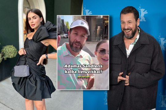 Garsus Holivudo aktorius A. Sandleris prabilo lietuviškai: išmokė Los Andžele gyvenanti lietuvė