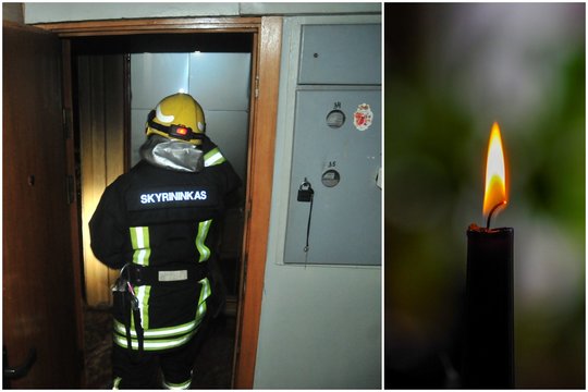 Per gaisrą Alytaus daugiabutyje žuvo žmogus