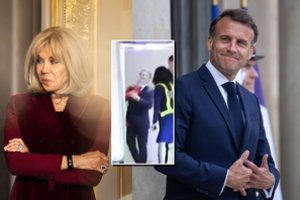 Žmonos smūgių į veidą sulaukęs E. Macronas pirmą kartą prabilo apie situaciją