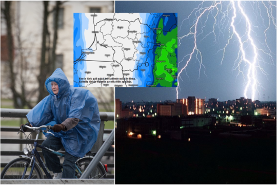 Prieš pat vasaros pradžią – orų pokyčiai: Lietuvą užgrius lietūs ir perkūnijos