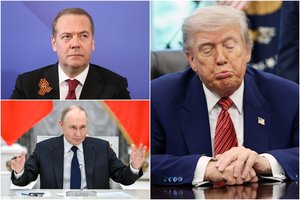 Tarp JAV ir Rusijos – atviras kivirčas: D. Medvedevas kirto D. Trumpui, grasina Trečiuoju pasauliniu karu