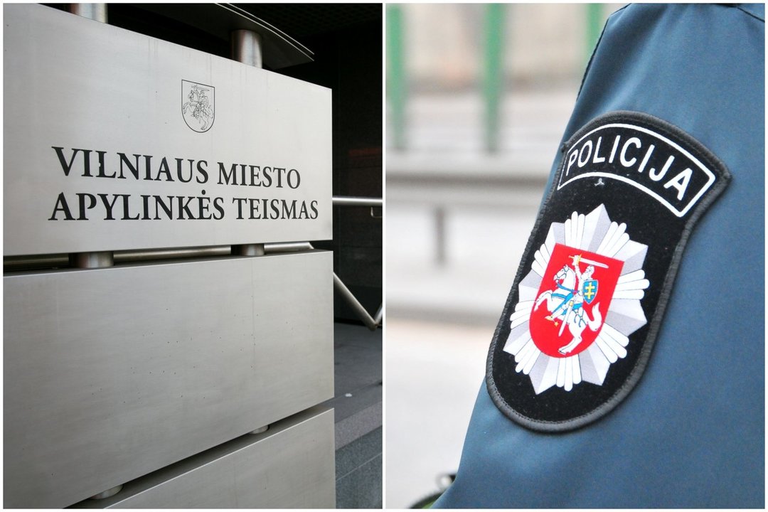 Buvęs policininkas teismui turės aiškintis, kodėl šlapinosi ant Lietuvos herbo, esančio ant policijos uniformos