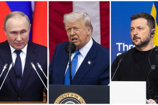V. Zelenskiui pasiūlius trišalį susitikimą su D. Trumpu ir V. Putinu – Kremliaus reakcija