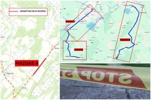 Ketvirtadienį laikinai uždaromas kelias Šiauliai-Tytuvėnai: nepavyks pravažiuoti beveik visą dieną
