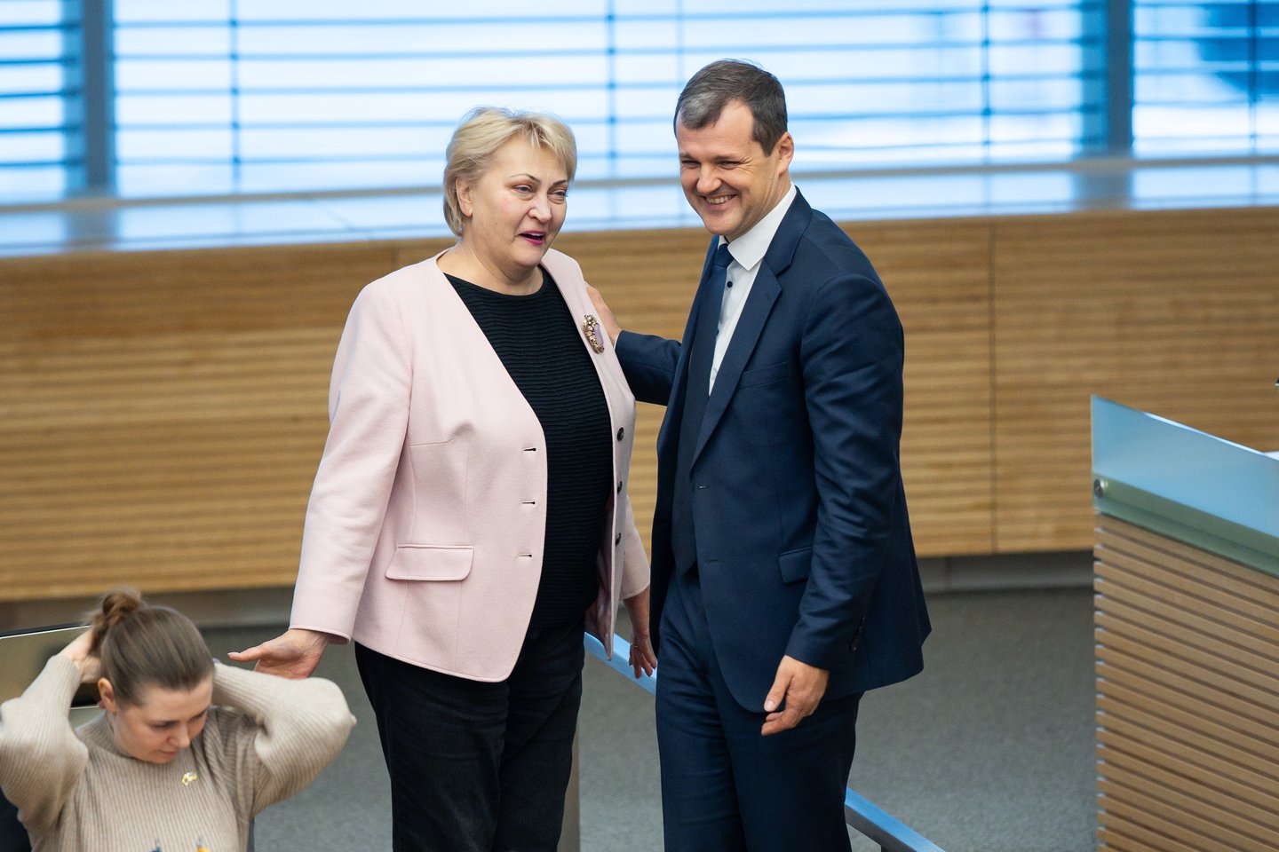 Rasa Budbergytė, Gintautas Paluckas.<br>A. Ufarto (ELTA) nuotr.