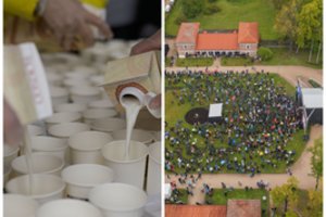 Rokiškyje – rekordo vertas įvykis: taip pieno Lietuvoje dar negėrė niekas