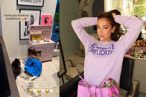 Karolina Meschino džiaugiasi nauju šeimos nariu: „Pagaliau namai jaučiasi namais“