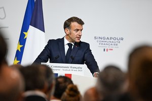 E. Macronas: jei padėtis Gazoje negerės, būtinos sankcijos Izraeliui