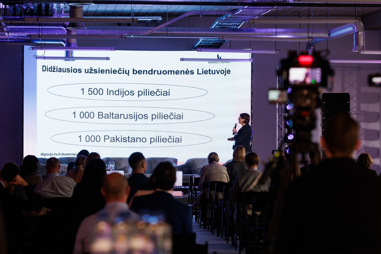 Projekte „Verslo genas“ Vilniaus universiteto Verslo mokyklos direktorė dr. Birutė Miškinienė pristatė pranešimą „Ar lietuviški verslai pasiruošę globaliai komandai – ir kaip studijos gali pakeisti žaidimo taisykles?“, kurio metu apžvelgė, kodėl turėtume būti pasiruošę tokioms komandoms.