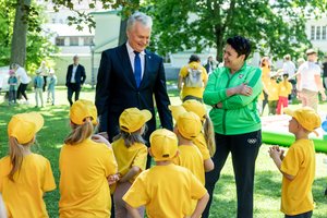 Prezidentūros kiemelyje – tradicinis vaikų Olimpinis piknikas