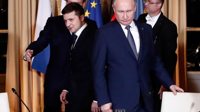 D. Trumpas nustebęs Rusijos atakomis prieš Ukrainą: V. Zelenskis ir V. Putinas – užsispyrę