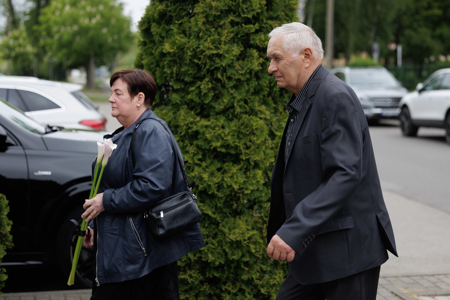 Atsisveikinama su tragiškai žuvusiu Gintaru Bendžiumi.<br>V.Skaraičio nuotr.