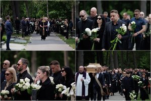 Baltų žiedų jūroje amžinojo poilsio atgulė G. Bendžius: prie kapo – ašaros ir jautrus atsisveikinimas