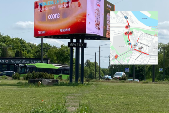 Kaune susidūrus troleibusui ir automobiliui nukentėjo troleibuso keleivė