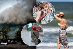 Savaitės orų prognozėje – ir karštis, ir liūtys: sugriaudėjus perkūnijai, kai kur galima net kruša