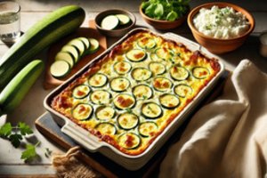 Cukinijų apkepas su varške – lengvas ir gardus receptas 