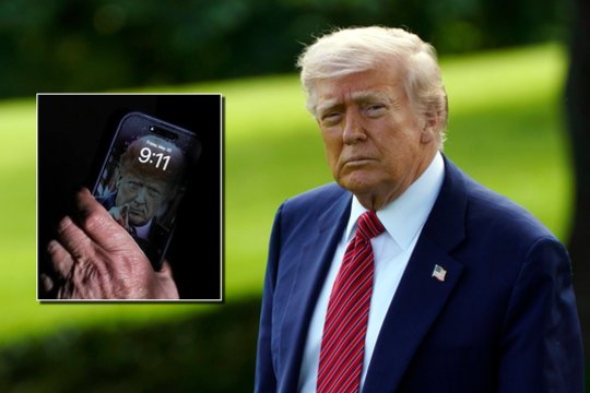 Asmeniniame D. Trumpo telefone užfiksuota netikėta detalė: taip elgiasi ne visi