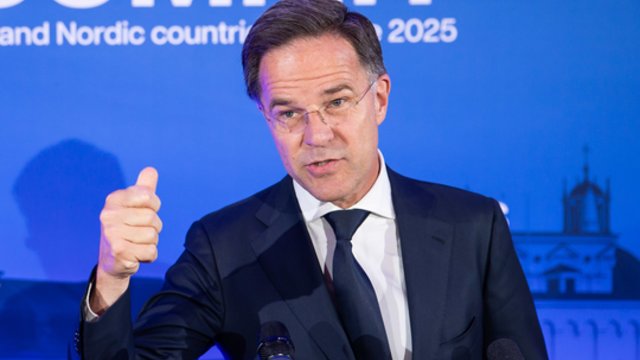 M. Rutte NATO šalių įsipareigojimą skirti 2 proc. BVP gynybai laiko nepakankamu: turime būti pasiruošę
