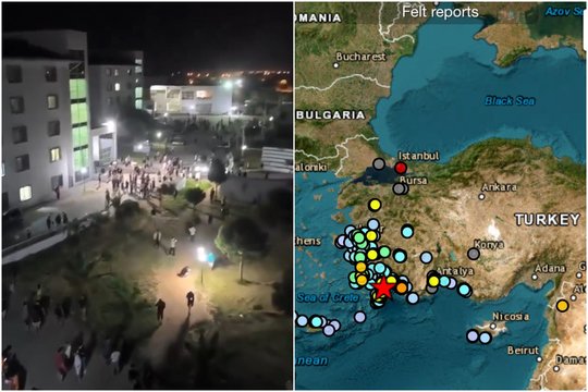 Turkiją supurtė smarkus žemės drebėjimas – žmonės puolė į gatves, skaičiuojama dešimtys sužeistų