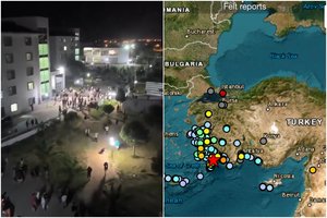 Turkiją supurtė smarkus žemės drebėjimas – žmonės puolė į gatves, skaičiuojama dešimtys sužeistų