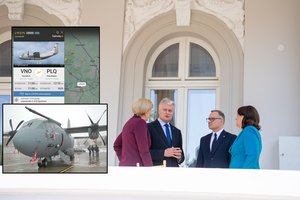 Vizito į Palangą – orlaiviu „Spartan“: kiek Lietuvos kariuomenei kainavo G. Nausėdos skrydis?