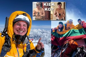 Stebinantys į Everestą įkopusio A. Valujavičiaus kūno pokyčiai: štai, kiek svorio numetė