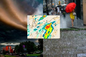 Įspėja: ateinančią parą pliaups smarkūs lietūs, vienoje Lietuvos dalyje numatoma kruša