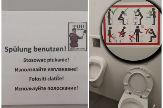 Vokietijos tualete išvydęs tokius vaizdus lietuvis net išsigando: to dar neteko matyti