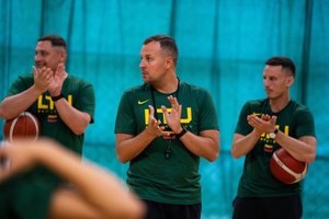 Apie tikslą čempionate kalbėjęs moterų rinktinės treneris V. Stanišauskas atskleidė neraminantį dalyką